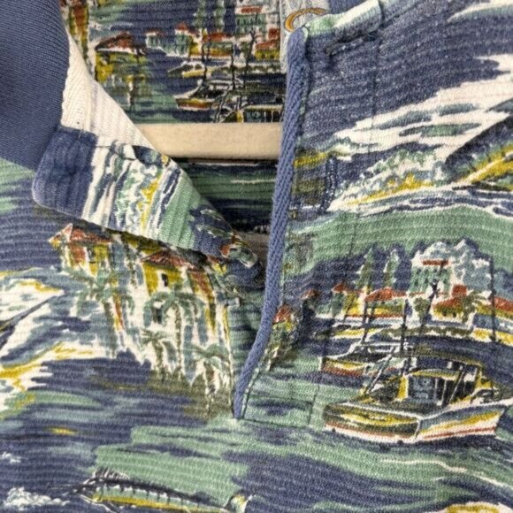 Vintage OP Ocean Pacific Polo Shirt XL Nautical Coastal Print - Picture 4 of 10